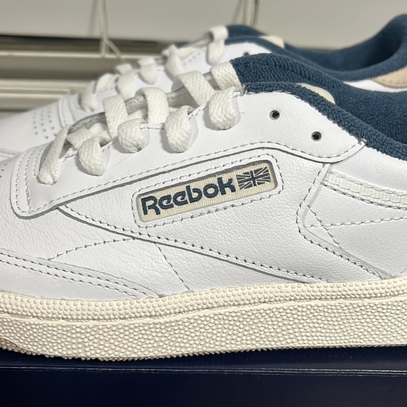 NWT Reebok Women's Club C 85 Shoes - White/Blue/Beige - Code: 100033086 - Picture 3 of 12